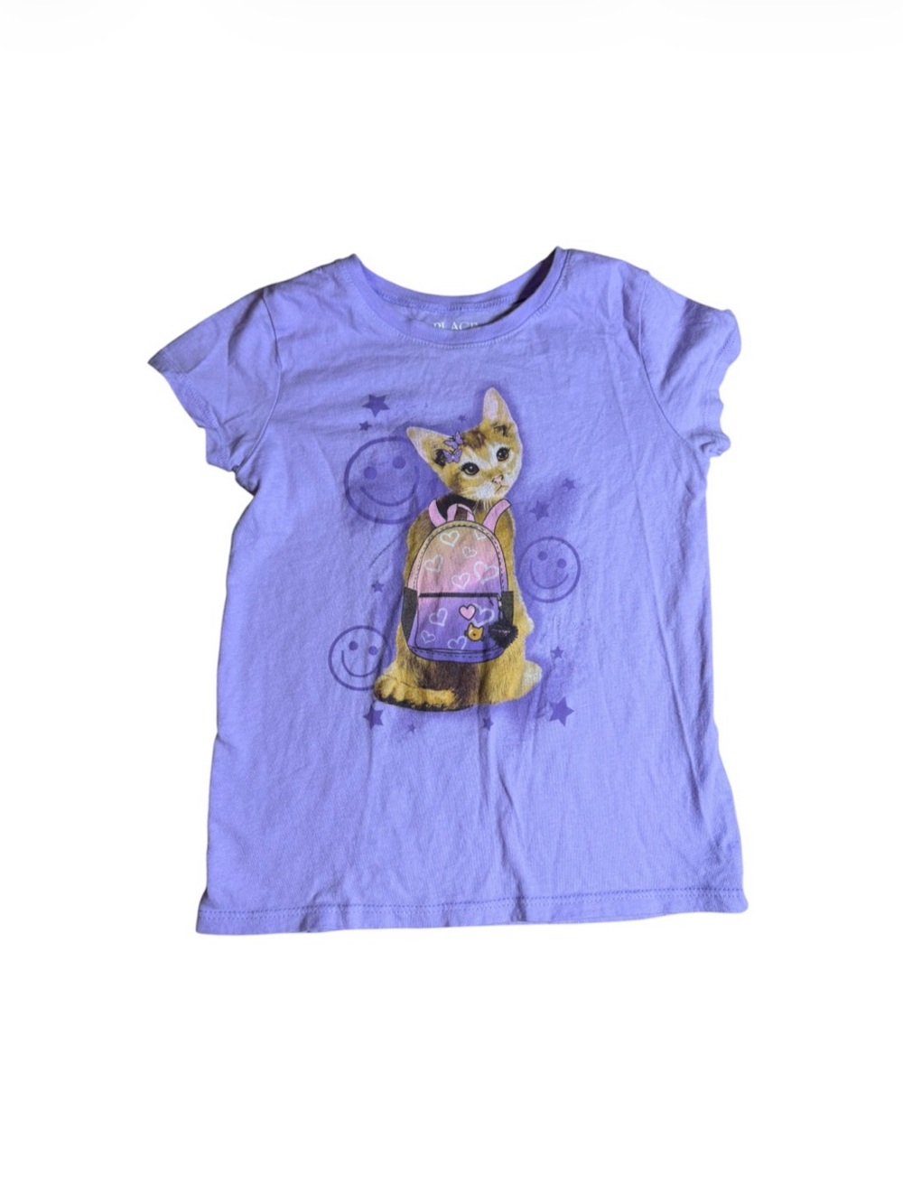 The Children's Place Lavender Kitten Graphic Tee